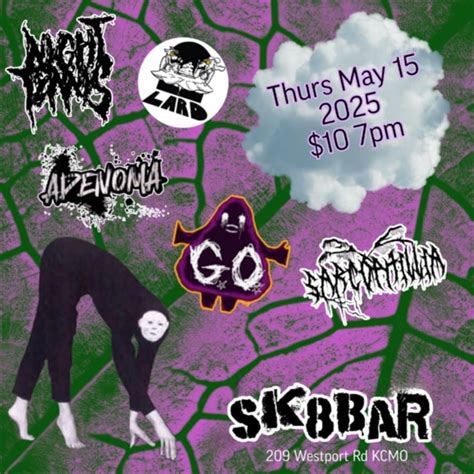Adenoma,Night Tennis, Sarcophillia, Lard , and Grimaces Orifice Sk8bar ...