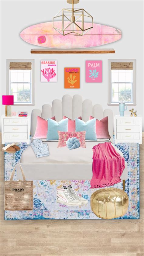 Preppy beach themed room! in 2023 | College room decor, Room makeover ...