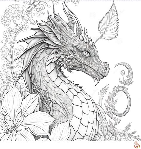 Printable Dragon Coloring Pages Realistic