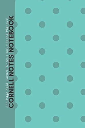 Cornell Notes Notebook - 365 Page Avid Cornell Notes Unnumbered Planner ...