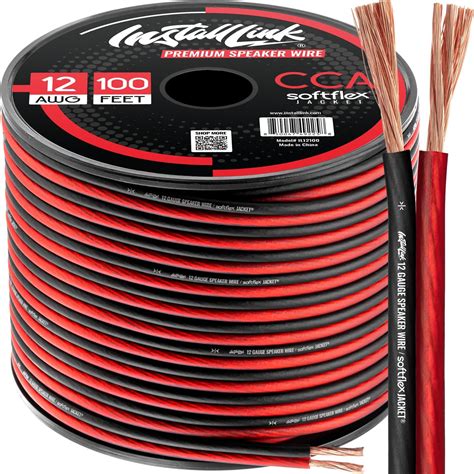 InstallLink 12 Gauge Speaker Wire for Car, Home or RV Audio Cable ...