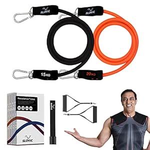 Slovic Resistance Tube for Workout | Exercise Equipment for Home Gym ...