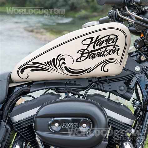 2 Worldcustom Stickers compatible with Harley Davidson Arabesque for ...
