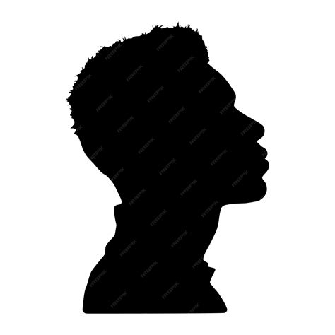 Premium Vector | Black Men African American, African profile picture ...