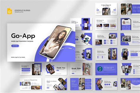 Go - Mobile App Google Slides Template Illustration par fluff ...