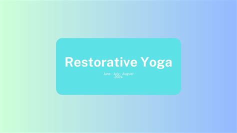Restorative Yoga Classes, 38 Railway Street, Seaforth, ON, Canada ...
