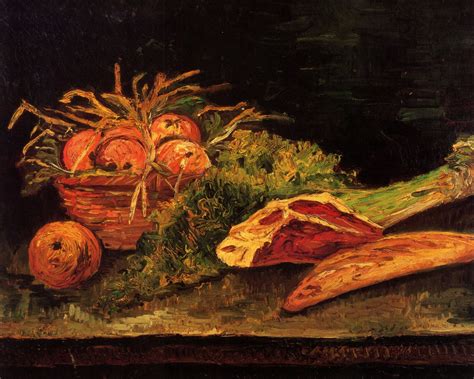 Download wallpaper Vincent van Gogh, Still Life with Apples, Meat and a ...