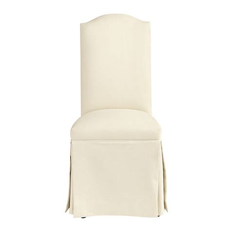 Upholstered Camel Back Parsons Chair with Casters | Ballard Designs