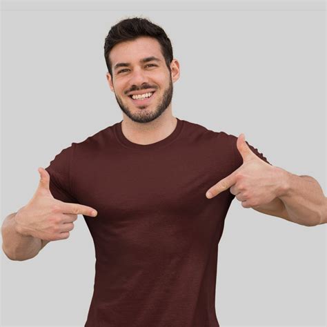 Maroon Plain T-Shirt – hurryguru