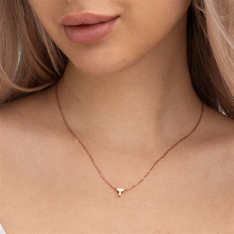 Buy Small Initial Letter | Rose Gold Plated – PALMONAS
