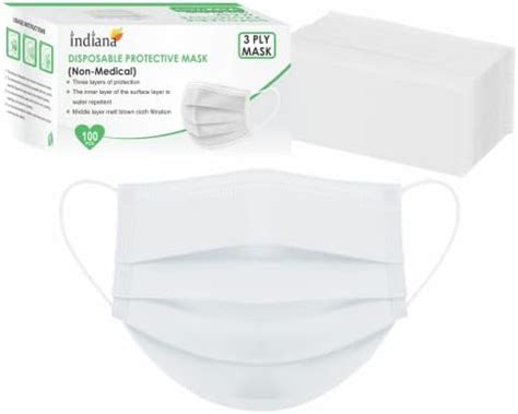 Generic Non-Woven Fabric Disposable 3 Ply Face Mask (Blue, Without ...