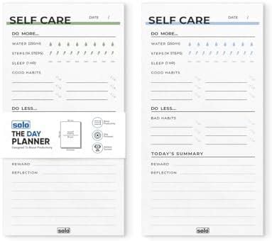 SOLO B6 Tear-Off 80 GSM Daily Planner with 50 Undated Sheets, Organiser ...