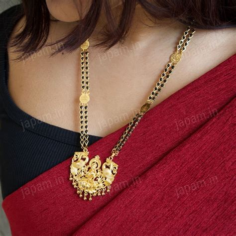 Gold Plated Lakshmi Ji Mangalsutra necklace – Japam