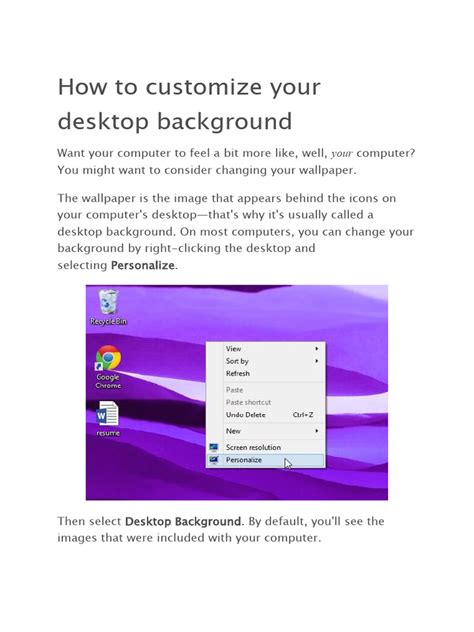 Image result for Customize Desktop Background