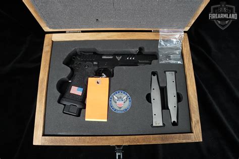 COMMEMORATIVE Staccato (STI) 2011 P Fallen Blue 2022 27 of 100 9mm 2011 ...