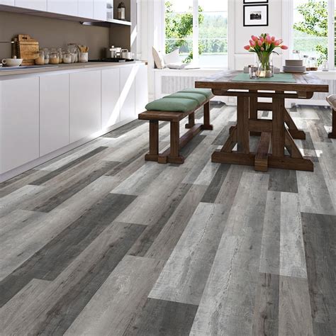 Mixed Wood Tones Vinyl Flooring