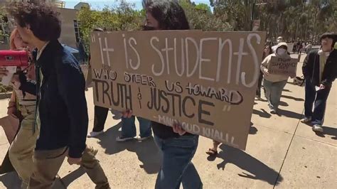UC San Diego students protest 'unlawful' visa revocations | cbs8.com