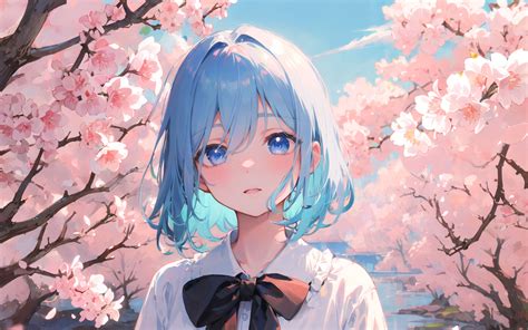 Download wallpaper 3840x2400 girl, bow, sakura, spring, anime 4k ultra ...