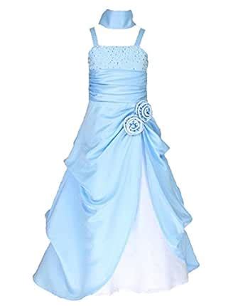 Fairy Dolls Girls' Maxi Dress (Dorimixsky01_Blue_12-18 Months) : Amazon ...