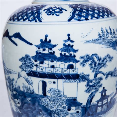 Legend of Asia BW Mountaintop Temple Ginger Jar — ShopTheAddison