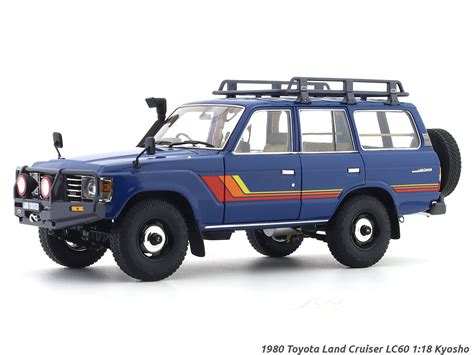 1980 Toyota Land Cruiser LC60 blue 1:18 Kyosho licensed premium diecast ...