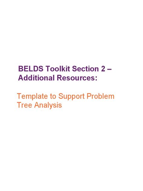 Image result for Problem Solution Tree Template