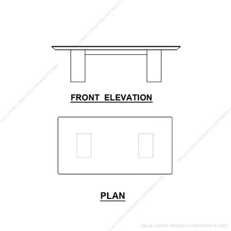 Bahram Rectangular Conference Table - Conference Room Table - Bahram ...