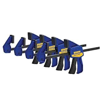 IRWIN QUICK-GRIP 1964758 One-Handed Mini Bar Clamp 4 Pack, 6" : Amazon ...