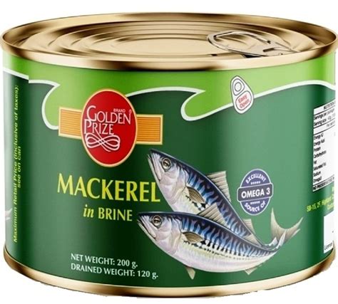 Golden Prize Mackerel in Brine, 200g (Pack of 1) : Amazon.in: Grocery ...