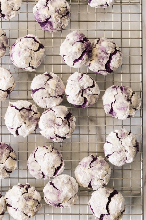 Soft & Chewy Ube Crinkle Cookies (Purple Yam Cookies)