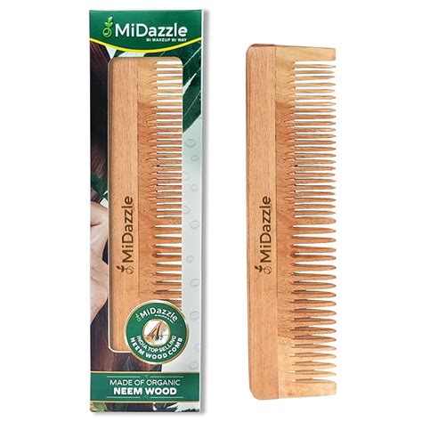 Buy 100% Organic Neem Wood Comb Classic- 1A for Men and Women Online ...