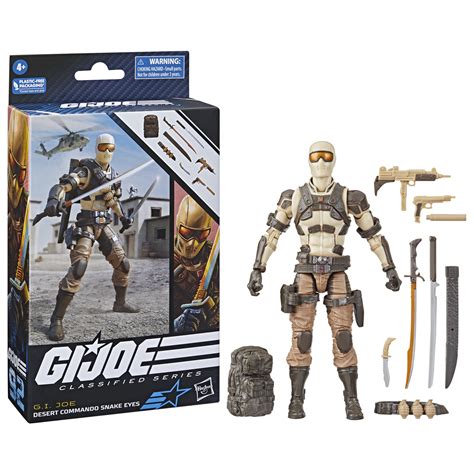 GI Joe Classified Series Desert Commando Snake Eyes 6-inch scale action ...