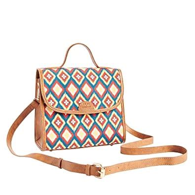 TEAL BY CHUMBAK Crossbody Sling Bag for Women | Stylish Printed Canvas ...