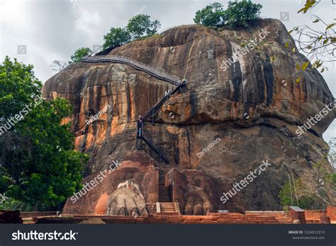 Sigiriya Rock Fortress Water Gardens Unesco Stock Photo 1224912313 ...