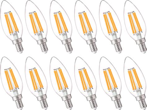 FLSNT 100W Equivalent LED Candelabra Bulbs, 800LM Dimmable B11 E12 LED ...