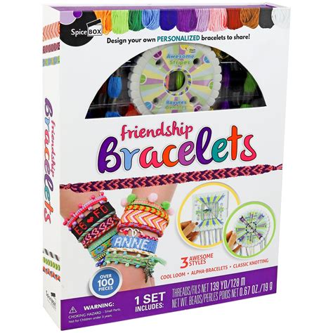 Spicebox Children's Activity Kits Make & Play Friendship Bracelets, 13 ...