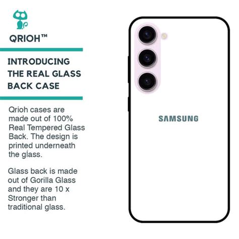 Arctic White Samsung Galaxy S23 5G Glass Back Cover - Flat 35% Off On ...