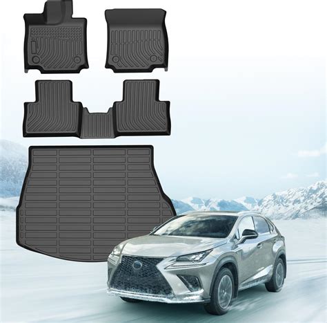 Floor Mats&Cargo Liner Set for 2024 2023 2022 Lexus NX,All Weather TPE ...
