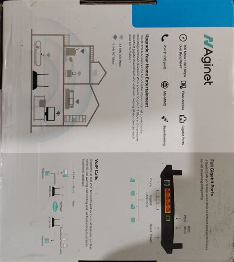 TP-Link XC220-G3V AC1200 Wireless 4 Gigabit Port, 1 VOIP Port, XPON ...
