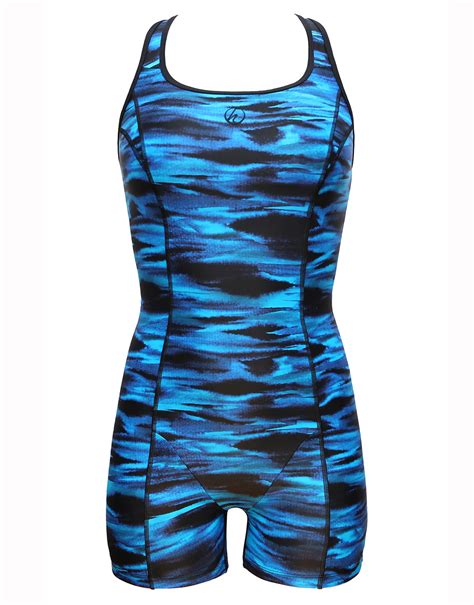 Molly Longer Length Legsuit - Midnight Sea – Halocline Swimwear