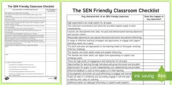 SEN-Friendly Classroom Checklist | Twinkl Primary Resources