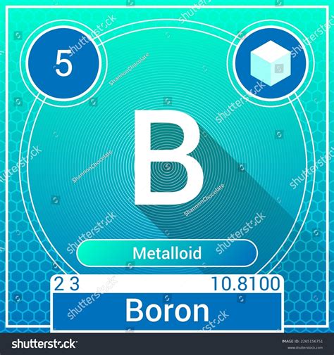 Boron Periodic Table Periodic Element B 5 Boron B Art Print By