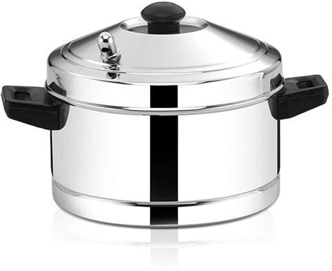 LLM Deluxe Stainless Steel Idly Cooker| Idly Maker| Idly Pot (Silver, 4 ...