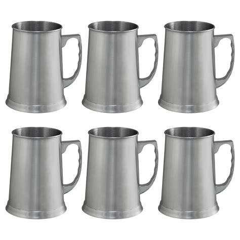 Stainless Steel Beer Stein Mug, 13.5 oz. Set of 10 - Ideal for ...