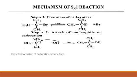 Aliphatic Nucleophilic Substitution Reaction | PPTX - mechanism of nucleophilic substitution reaction