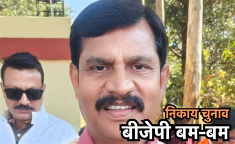 भाजपा प्रत्याशी मुकेश दुबे अध्यक्ष निर्वाचित, 4459 वोट से जीते गौरेला ...
