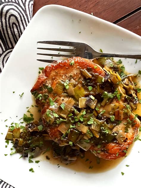 Wine Braised Pork Chops