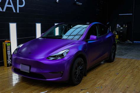 Tesla Model Y Matte metallic purple | Twiisted Wrap