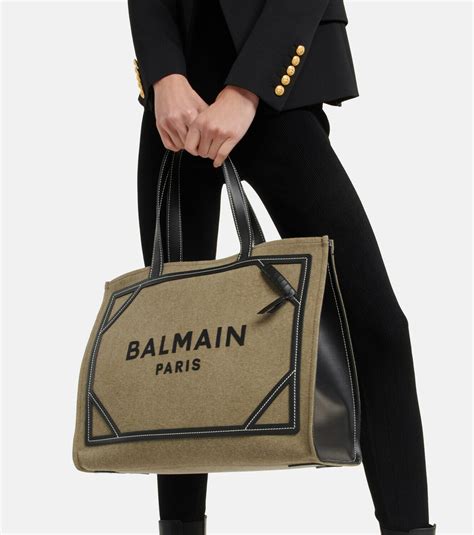 Balmain - B-army Medium canvas tote bag Balmain