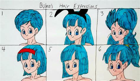 Bulma's Hair Expressions by MavHunterJ17 on DeviantArt
